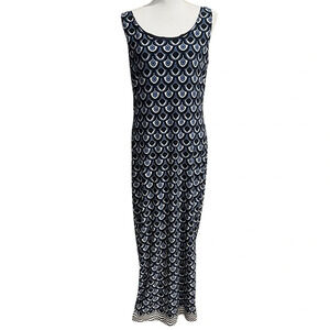 Isaac Mizrahi New York Racerback Maxi Tank Dress‎ w/ Side Slit Women’s Size 12